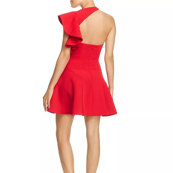 NWT C/MEO Collective's Flirty Flared Silhouette Red Party Dress LIMITED EDITION - Picture 2 of 2